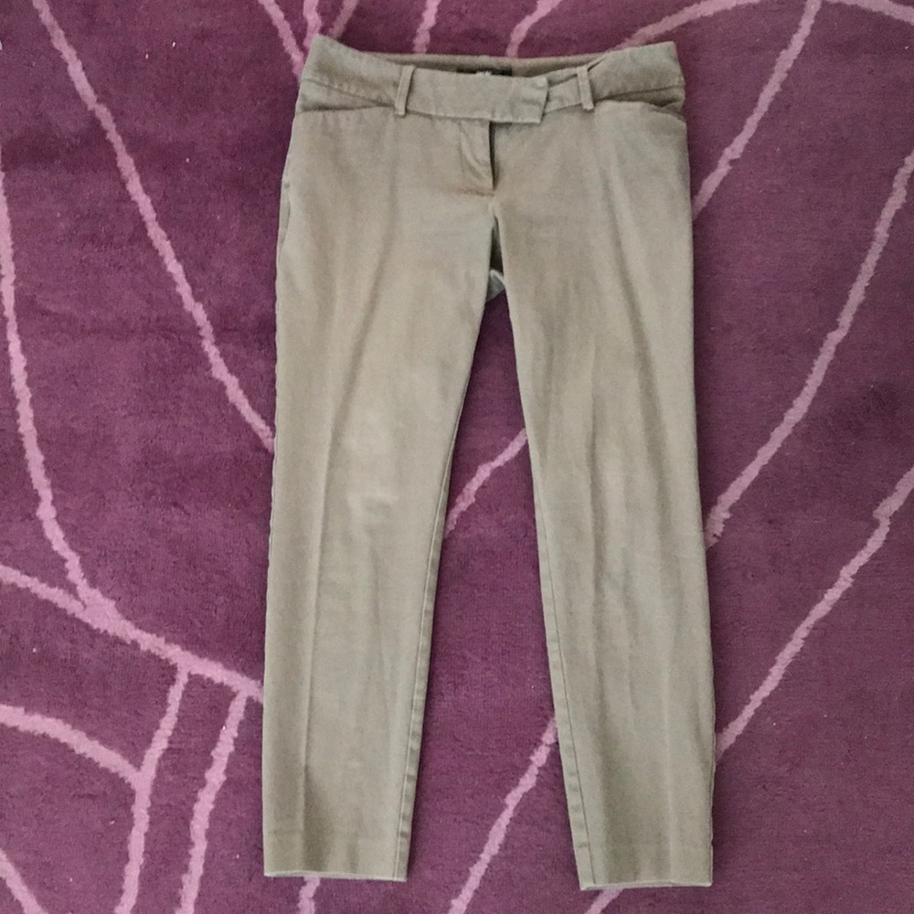 Khaki Ankle Pants - Size 6 - Picture 1 of 4